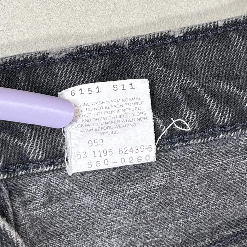 Vtg Levi's 560 Loose Fit Tapered Leg Jeans Mens 32x30 (Tag 34x30) Black‎ 90s USA